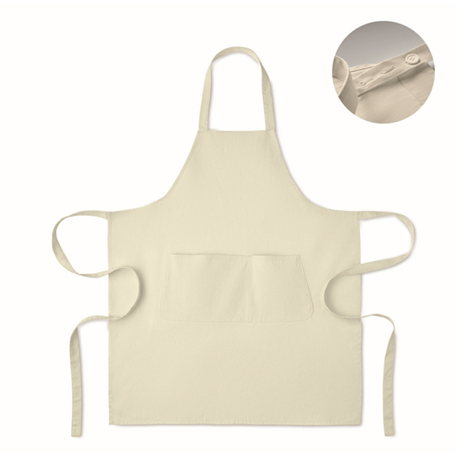 Schort biologisch katoen 240g