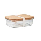 Glazen lunchbox kurken deksel