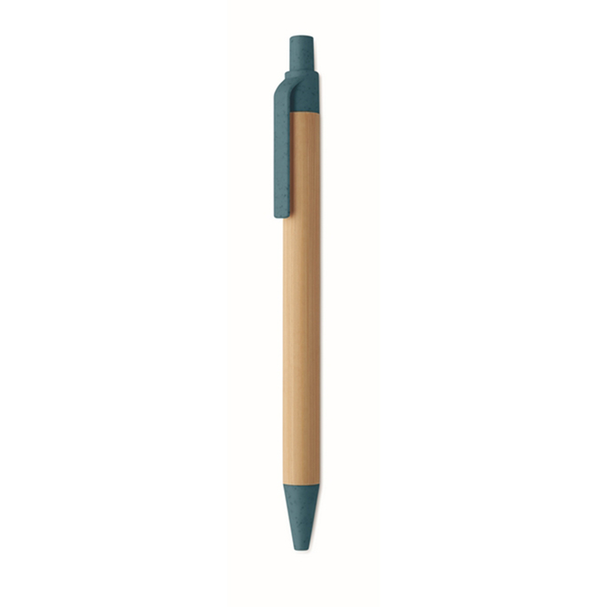 Bamboe balpen met drukknop