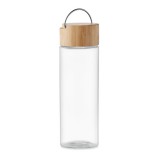 Glazen fles 500ml  bamboe dop