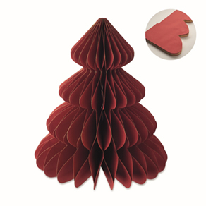 Kerstboomdecoratie van papier - rood