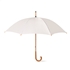 Paraplu met houten handvat - wit
