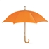Paraplu met houten handvat - oranje