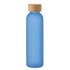 Matglazen fles 500 ml - transparant blauw