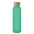 Matglazen fles 500 ml - transparant groen