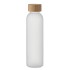 Matglazen fles 500 ml - transparant wit