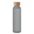 Matglazen fles 500 ml - transparant grijs