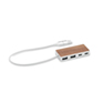 USB-hub 4 poorten 27,5 cm - hout