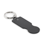Sleutelhanger met winkelwagenmu - zwart