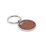 Ronde sleutelhanger - bruin