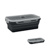 Inklapbare siliconen lunchbox - zwart