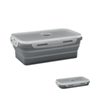 Inklapbare siliconen lunchbox - donker grijs