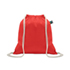 Fairtrade trekkoordtas 180g - rood