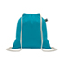 Fairtrade trekkoordtas 180g - turquoise