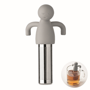 Grappige thee-infuser - grijs