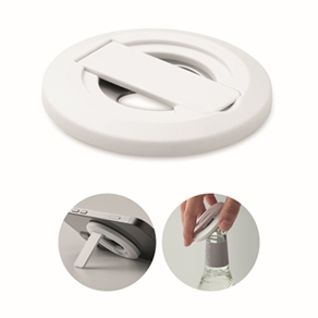 Telefoonhouder en flesopener - wit
