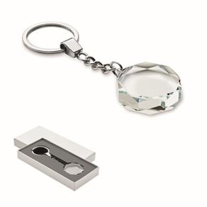 Glazen ronde award hanger - transparant
