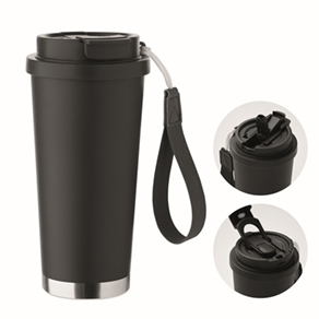 Dubbelwandige beker 500ml - zwart