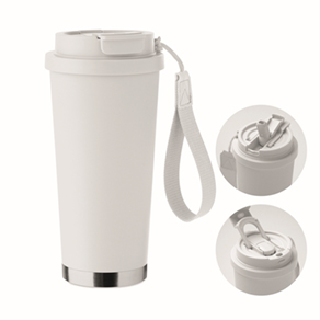 Dubbelwandige beker 500ml - wit