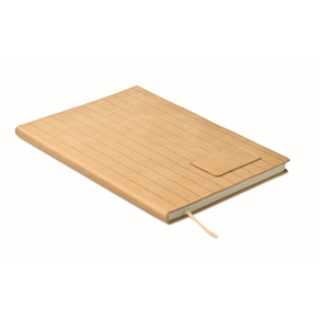 A5 notitieboek in smokey PU - beige