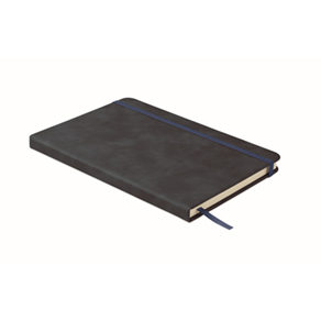 A5 notitieboek smokey PU - blauw