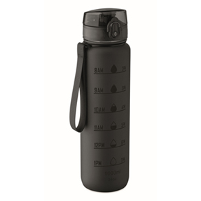 Sportwaterfles RPET 1L - zwart