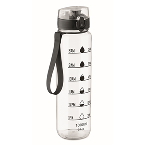 Sportwaterfles RPET 1L - transparant