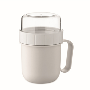 Meeneembeker in PP 450ml - wit