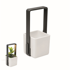 Binnentuin met LED lamp - wit