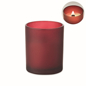Plantaardige waskaars 80gr - bordeaux