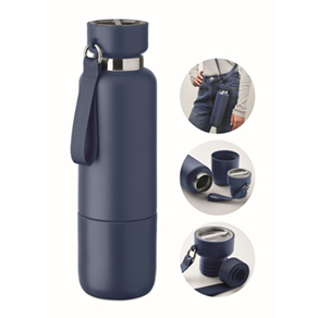 Dubbelwandige fles 500ml - Dark navy