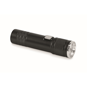 Oplaadbare COB zaklamp - zwart