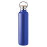 Dubbelwandige RVS drinkfles 1L - blauw