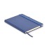 Gerecycled PU A5 notitieboek - blauw