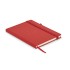 Gerecycled PU A5 notitieboek - rood