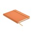 Gerecycled PU A5 notitieboek - oranje