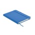 Gerecycled PU A5 notitieboek - royal blauw