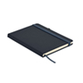 Gerecycled PU A5 notitieboek - Dark navy