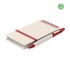 A6 Gerecycled karton notebook - rood