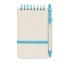 A6 Gerecycled karton notebook - turquoise