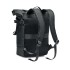 Rolltop rugzak 50C zeildoek - zwart