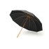 23,5 inch RPET/bamboe paraplu - zwart