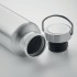 Gerecycled aluminium fles 500ml - mat zilver