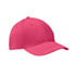 6 panelen baseballpet 160g/m² - fuchsia