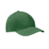 6 panelen baseballpet 160g/m² - Dark green