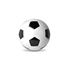 PVC voetbal 21.5cm - wit/zwart
