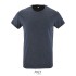 REGENT F heren t-shirt 150g - heather denim