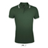 PASADENA heren polo 200g - Forest Green/White