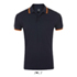 PASADENA heren polo 200g - Frans Marine/neon Oranje