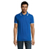 PASADENA heren polo 200g - Koningsblauw/Wit